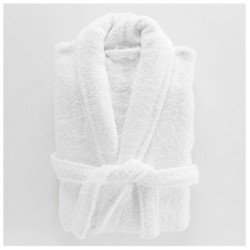 Peignoir Col Chale Tendresse blanc