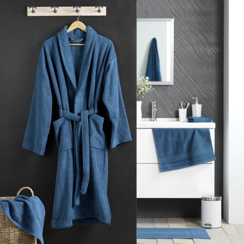 Peignoir Col Chale Tendresse Saphir