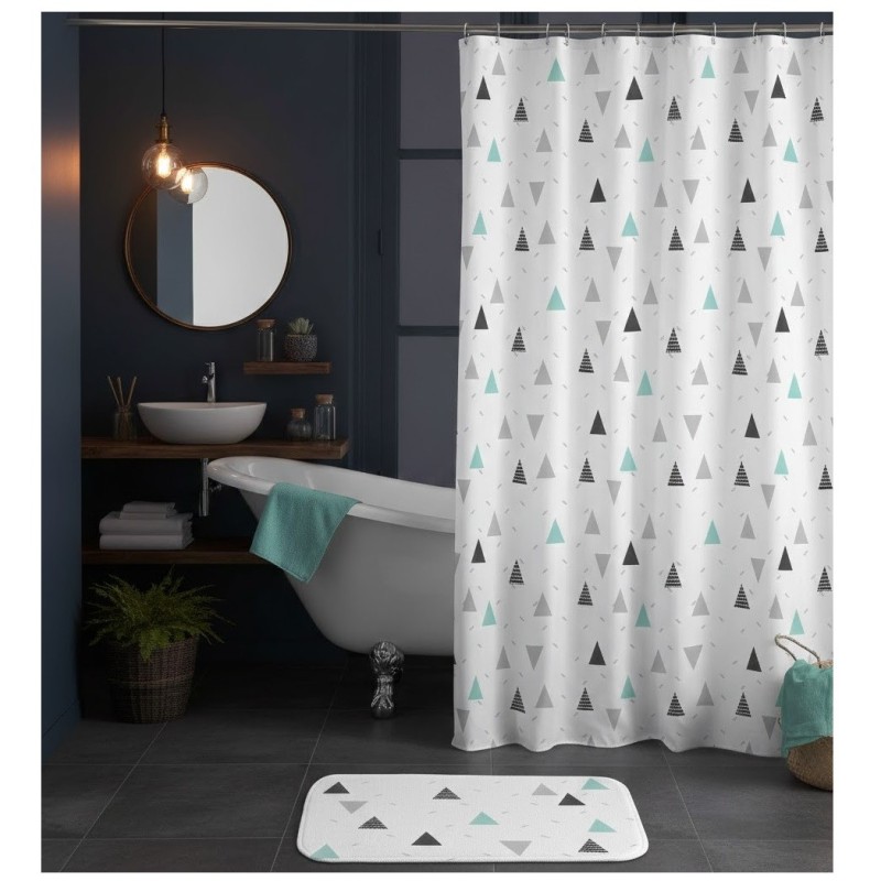 Rideau de douche avec cochets Maddy
