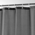 Rideau de douche avec crochets 180 x 200 cm Yalline anthracite