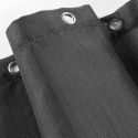 Rideau de douche avec crochets 180 x 200 cm Yalline anthracite