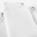 Rideau de douche avec crochets 180 x 200 cm Yalline blanc
