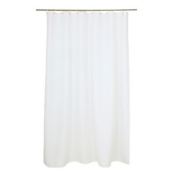 Rideau de douche avec crochets Quartz Blanc