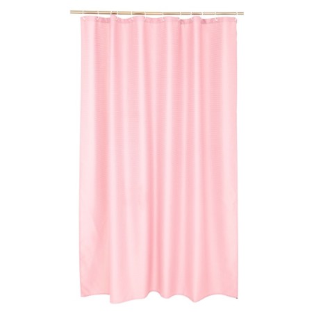 Rideau de douche avec crochets Quartz Rose