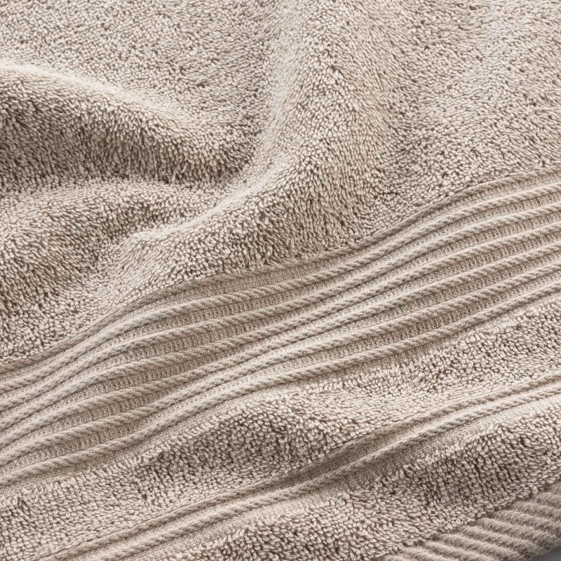 Serviette de toilette 50 x 90 cm Tendresse taupe