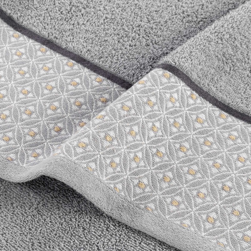 Serviette de toilette 70 x 130 cm Art-Chic Beline gris