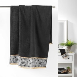 Serviette de toilette 70 x 130 cm Orbelles noir