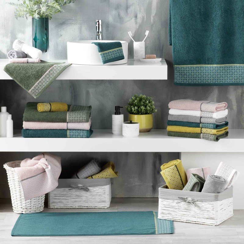 Serviette de toilette 90 x 150 cm Art-Chic Beline blanc