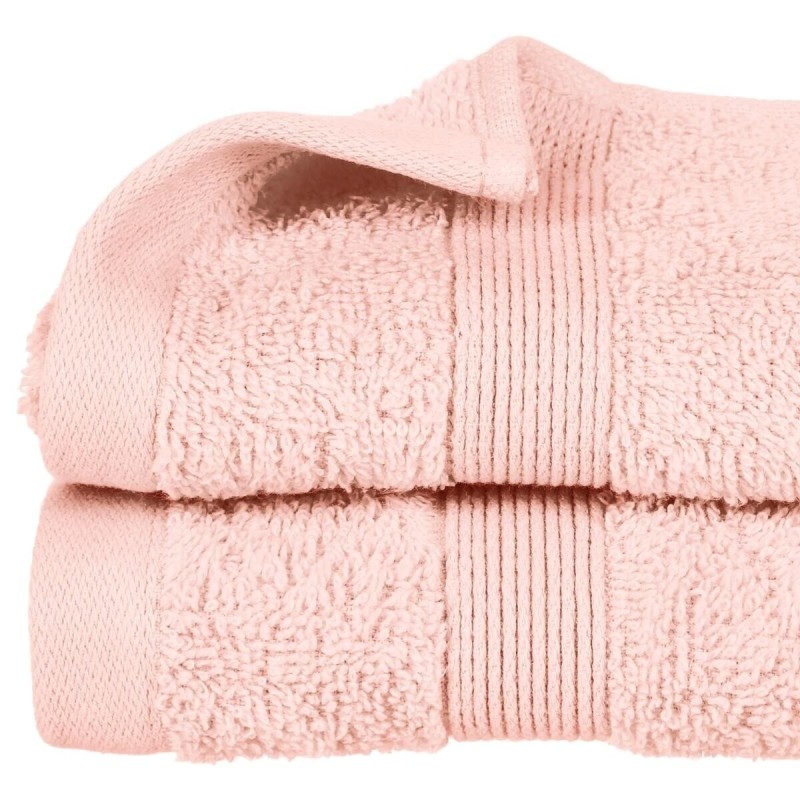 Serviette de toilette invite 30 x 50 cm Couleur moderne rose