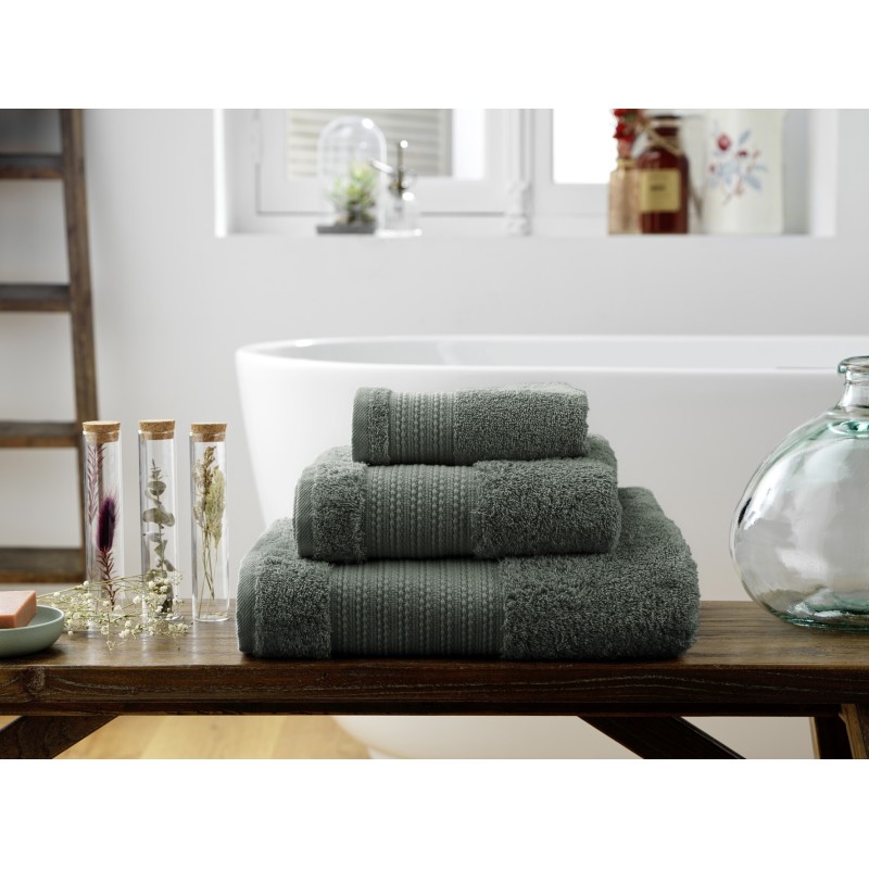 Serviette de toilette invité 30 x 50 cm GARANCE Romarin