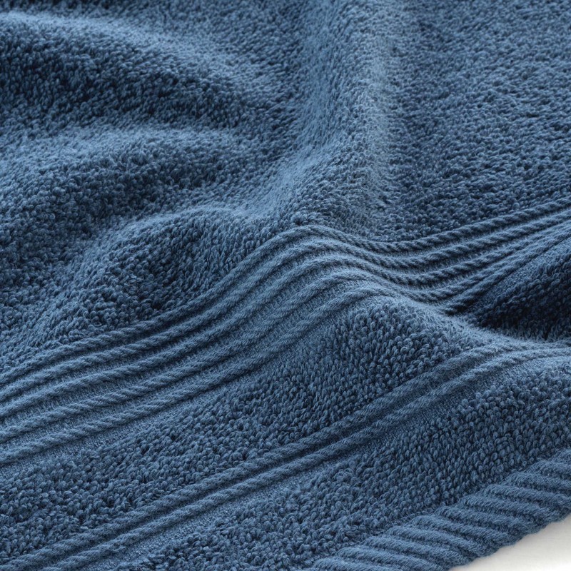 Serviette de toilette invite 30 x 50 cm Tendresse bleu saphir