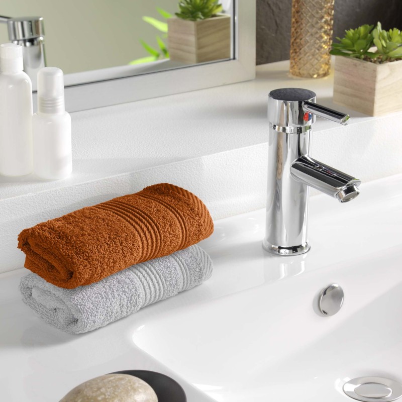 Serviette de toilette invite 30 x 50 cm Tendresse caramel