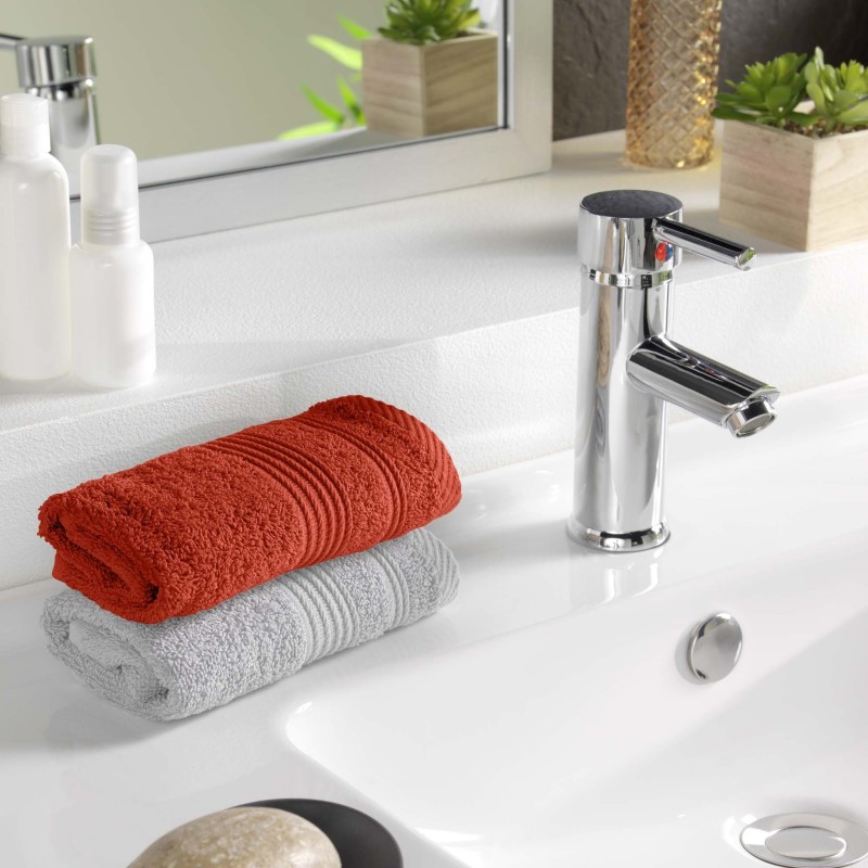 Serviette de toilette invite 30 x 50 cm Tendresse marsala