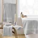 Serviette ou drap de bain 90 x 150 cm Elegante gris perle