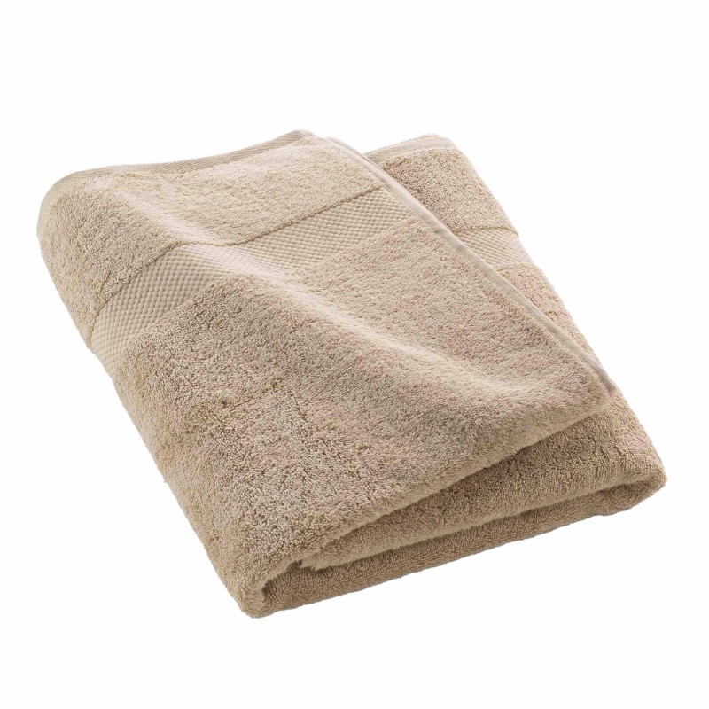 Serviette ou drap de bain 90 x 150 cm Elegante noisette