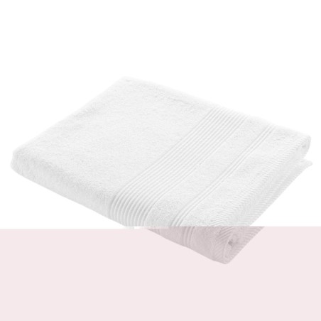 Serviette ou drap de bain 90 x 150 cm Tendresse blanc