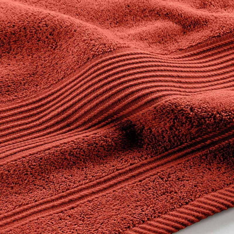Serviette ou drap de bain 90 x 150 cm Tendresse marsala