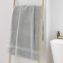 Serviette ou drap de douche 70 x 130 cm Elegante gris perle