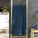 Serviette ou drap de douche 70 x 130 cm Tendresse bleu saphir