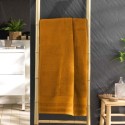 Serviette ou drap de douche 70 x 130 cm Tendresse curry