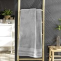 Serviette ou drap de douche 70 x 130 cm Tendresse gris perle