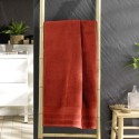 Serviette ou drap de douche 70 x 130 cm Tendresse marsala