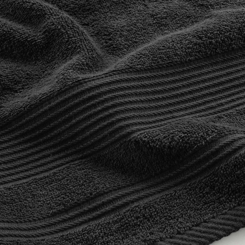 Serviette ou drap de douche 70 x 130 cm Tendresse noir