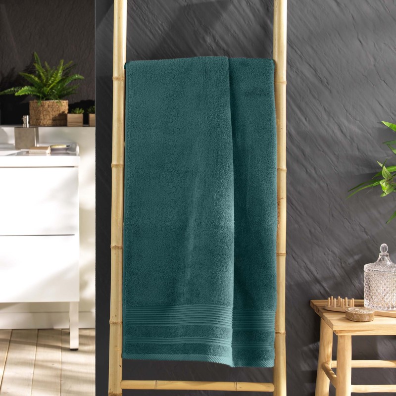 Serviette ou drap de douche 70 x 130 cm Tendresse orage