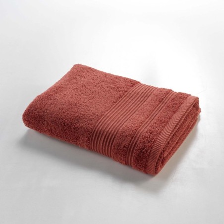 Serviette ou drap de douche 70 x 130 cm Tendresse terracotta