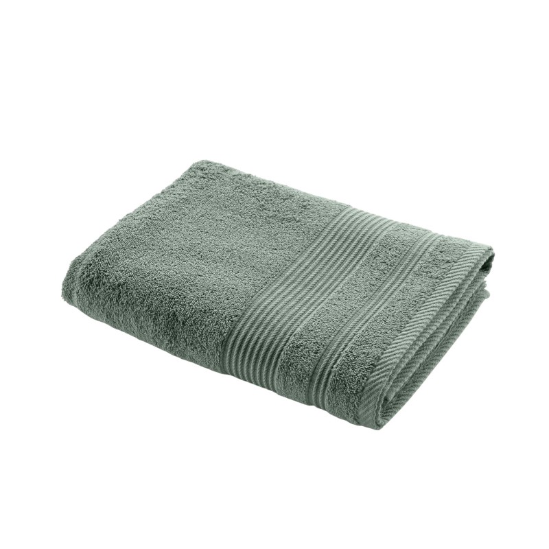 Serviette ou drap de douche 70 x 130 cm Tendresse vert cèdre