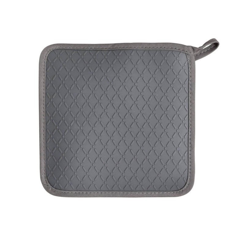 Manique de cuisine avec protection silicone Gris