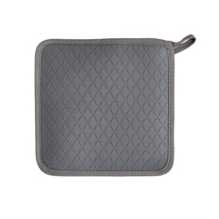 Manique de cuisine avec protection silicone Gris