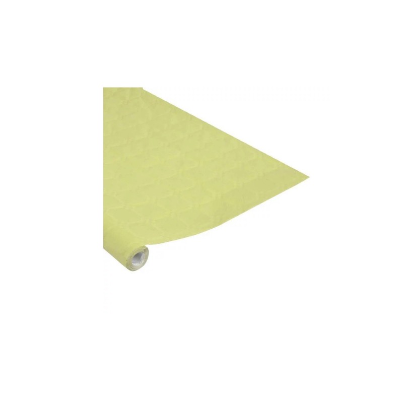 Nappe en papier Damasse 1.18 x 5 m Vitamina Tilleul