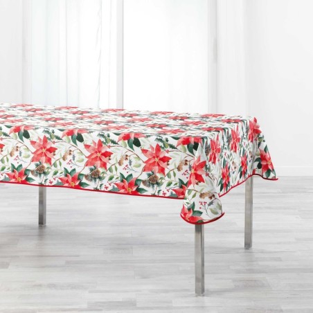 Nappe 140x240cm Rosier blanc