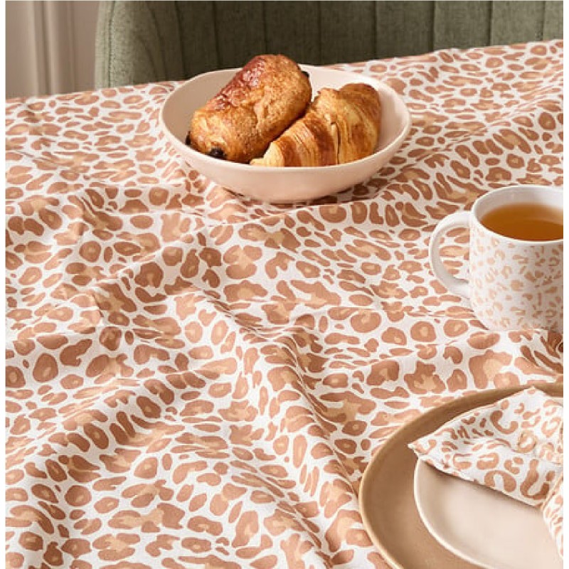 Nappe en coton Leopard