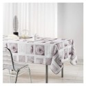 Nappe en polyester 150 x 240 cm Clarte blanc