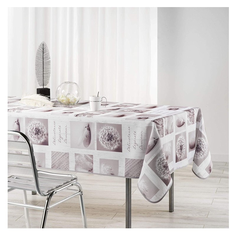 Nappe en polyester 150 x 240 cm Clarte blanc