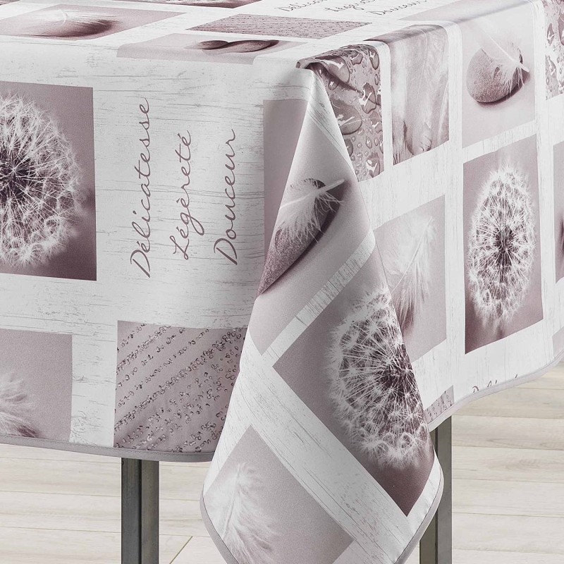 Nappe en polyester 150 x 240 cm Clarte blanc