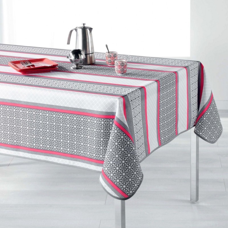 Nappe rectangle 140x200cm Feliz corail