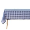 Nappe rectangle 150 x 200 cm Vichy bleu