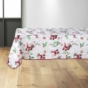 Nappe rectangle 150 x 300 cm Pere Noel enchante blanc