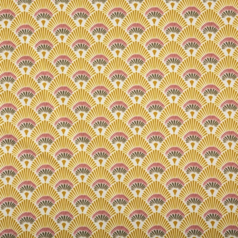 Nappe rectangulaire imprimée motif éventail