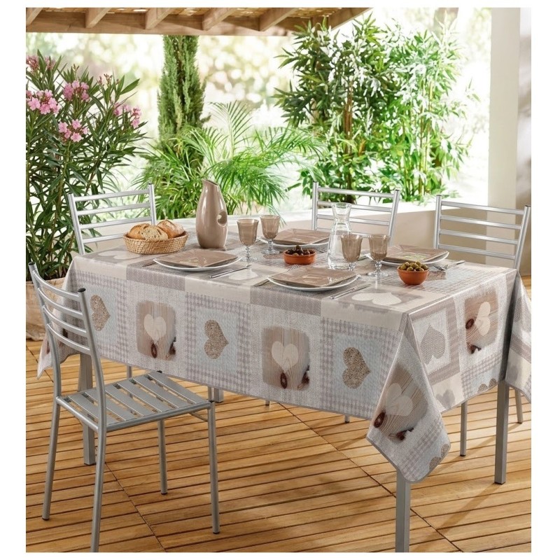 Nappe rectangle patchwork Cosy coeur