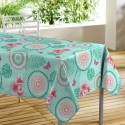 Nappe rectangle PVC Damanlys mandala menthe