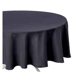 Nappe ronde anti tache 180 cm Couleurs ardoise