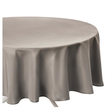 Nappe ronde anti tache 180 cm Couleurs lin