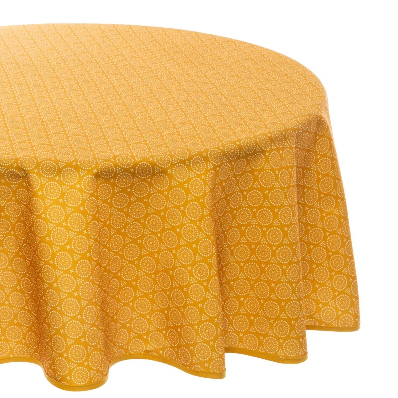 Nappe ronde anti tache Ethnique
