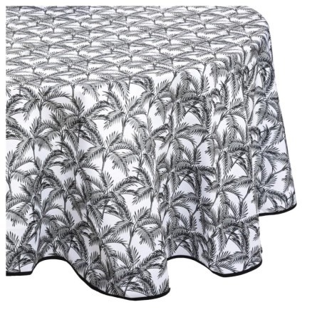 Nappe ronde anti tache Palmiers