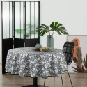 Nappe ronde anti tache Palmiers