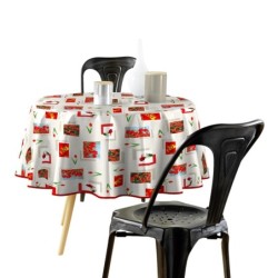 Nappe ronde Tulipes